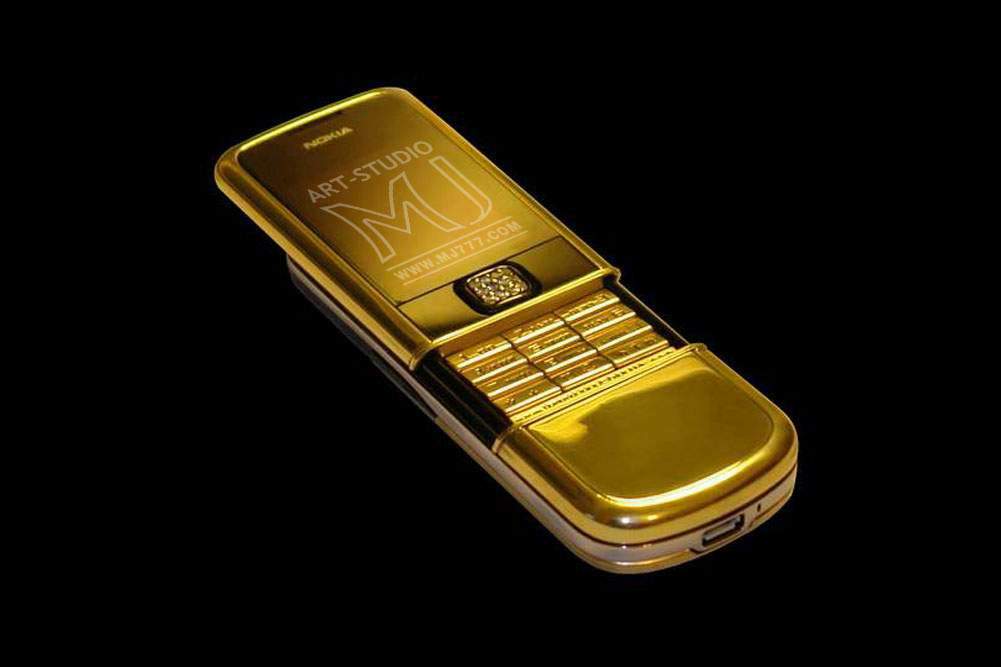 Nokia 8800 Arte Gold 777 Diamond MJ Limited Edition - Gold Diamond Buttons